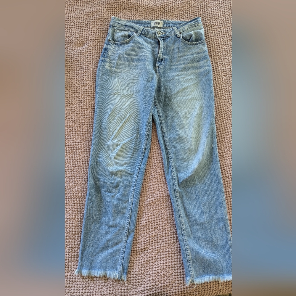 Paige Sarah High Rise Straight Ankle Jeans sz 28